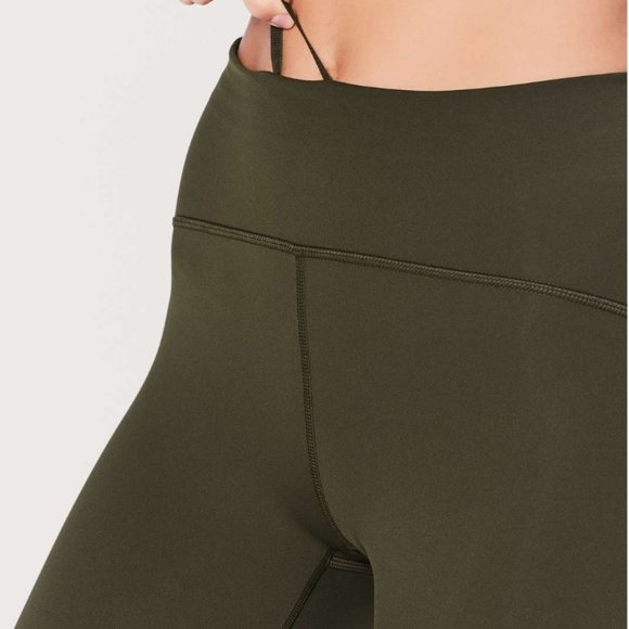 Lululemon Train Times Women's Crop Pants 17" Olive - Size 4 - Picture 2 of 6